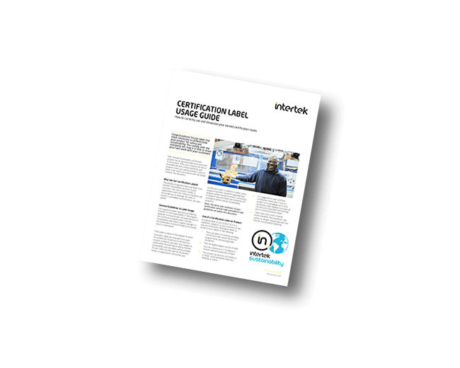 Intertek Sustainability Certification Mark Guidelines