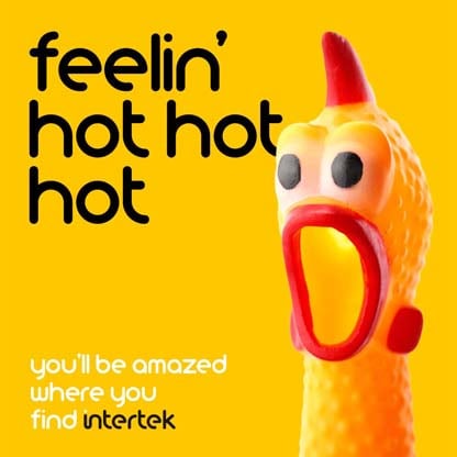 Rubber chicken with mouth open