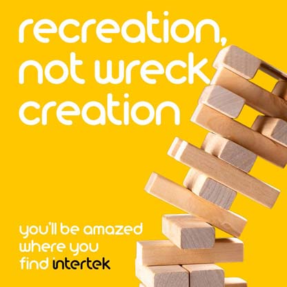 Children's building blocks toppling over