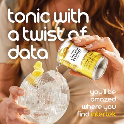Woman pouring a can of tonic water into a large glass